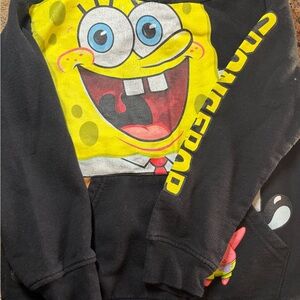 Nickelodeon SpongeBob SquarePants Black and Yellow Kids Hoodie